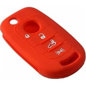 Resim Fiat Cronos 2018-2020 Kırmızı Anahtar Kılıfı 