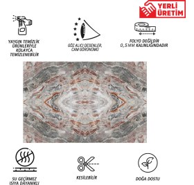 Resim Tink Kendinden Yapışkanlı Katlı Mermer Desenli Pvc Panel 41X62 cm (4 Adet) 1 M² 