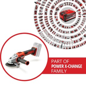Resim Einhell Professional Akülü Avuç Taşlama AXXIO 18/125 Q Li-Solo Power X-Change (18 V, 700 W, 125 mm disk Ø, 33 mm kesme derinliği, kömürsüz, Quick-Fix oluk, kesme diski ve akü dahil değildir) - 4431151 
