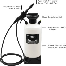 Resim Epoca Tınt Tec 10 Ppf Folyo Cam Filmi Uygulamaları Için Basınçlı Pompa 10 Litre - Siyah/beyaz 