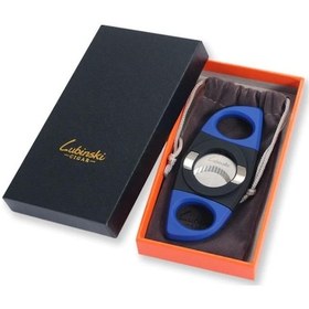 Resim Lubinski Plastik Standlı Puro Kesici Siyah/mavi 60 Ring N11.1571 