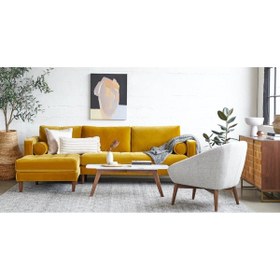 Resim innature Molis Köşe Koltuk Kadife - InNature Home 