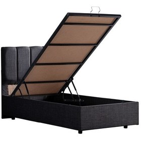 Resim Baza, 90x190 cm Defne Baza+ Başlık + Comfort Yatak Seti, Antrasit 