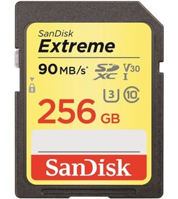 Resim Sandisk Extreme 256 GB SDSDXV5-256G-GNCIN SDXC Hafıza Kartı 