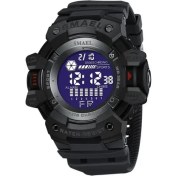 Resim Hanyang Siyah Smael Izle Erkekler Su Geçirmez 5ATM Alarm Kronograf Kronometre Spor Saat 8050 (Yurt Dışından) 