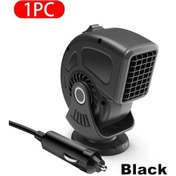 Resim Siyah Seametal 12v 120w Oto Kaloriferi Taşınabilir Elektrikli Isıtma Fanı Otomatik Ön Cam Kurutma Makinesi Buğu Çözme Buğu Çözücü Buz Çözücü 