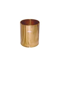 Resim Paslanmaz Metal Gold Renkli Ofis Mutfak Banyo Çöp Kovası 3 Litre Altın 