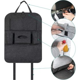 Resim 2 Li Araç Içi Portatif Organizer Oto Koltuk Arkası Asmalı Çanta Araba Pratik Ceplik Eşya Malzeme Çantası 