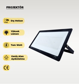 Resim AC AYDINLATMA 600W Led Projektör 6500K Beyaz Işık 