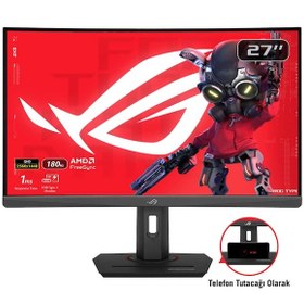 Resim Asus ROG Strix XG27WCS 27" 180 Hz 1 Ms 2K WQHD FreeSync Fast VA Kavisli Gaming Monitör 