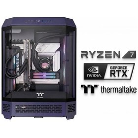 Resim Thermaltake Astro X60 R7-7800X3D 32 GB 1 TB Nvme SSD 16 GB RTX5080 Dos Masaüstü Oyuncu Bilgisayar 