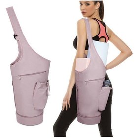 Resim Sones Yoga Mat Çantası Spor Yoga Ekipmanı Çantası Taşıyıcı Çok İşlevli Saklama Çantası Pembe 
