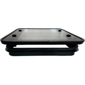 Resim Cam Tavan Havalandırma 40x40cm 90° Açılır Acil Çıkışlı Tavan Heki 