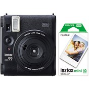 Resim Fujifilm Instax Mini 99 Siyah Fotoğraf Makinesi ve 10'lu Film 