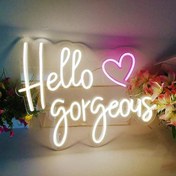 Resim Hello Gorgeous Neon Dekor 