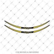 Resim Rfhlm236 Reflektif Vespa Uyumlu Super Jant Etiketi Ikili Set Sarı 