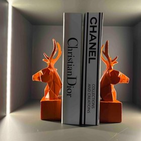 Resim Geometric Deer Bookends, Animal Bookends, Deer Bookshelf Decor, Deer Bookends Decor, Deer Head Bookends, Animal Themed Bookends, Deer Themed Bookends, Deer Bookshelf - Object-9 