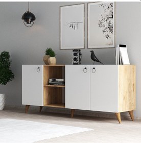 Resim Tanmob Buse Konsol Çam - Beyaz - Ksl0303 