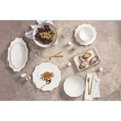 Resim Porland 04ALM007992 Tide Altın Yaldız 58 Parça 12 Kişilik Yemek Takımı 