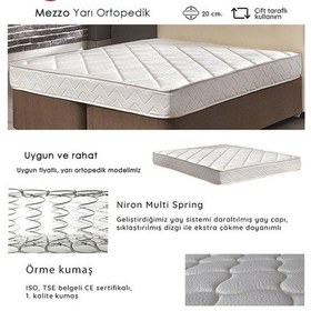Resim Nironyatak Çocuk Yatağı Yarı Ortopedik 80X200 Cm Niron Mezzo Yatak 