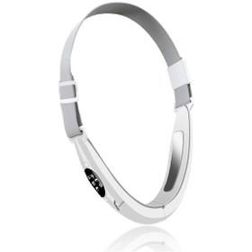 Resim Veryfit HY18 V Şekilli Yüz Germe Çene Eritme Elektrikli Ledli Titreşimli 8 Modlu Ems Güzellik Cihazı Beyaz 