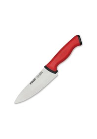 Resim Pirge 34159 Duo Şef Bıçağı 16 Cm - Kırmızı Kaymaz Sap çok renkli 
