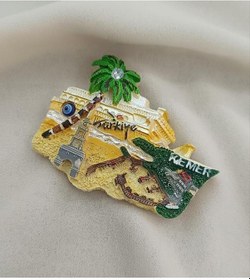 Resim Magnet Gemi Deniz Kule Palmiye Nazar Göz Boncuk Taşlı Mıknatıslı Buzdolabı Süsü 