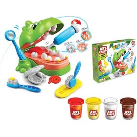 Resim Fen Toys Art Craft Dino Dişçi Hamur Set 3677 