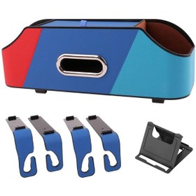 Resim Homyl Araba Koltuğu Arka Organizatör Doku Kutusu Stil-c 