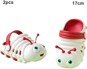 Resim Sevimli Hayvan Dayanıklı Yürümeye Başlayan Sevimli Slayt Terlik Bağcıklar Bahçe Yürümeye Başlayan Su Yürümeye Başlayan Su Kaydırağı Hayvan Şekli Çocuklar, Kırmızı, 17cm 