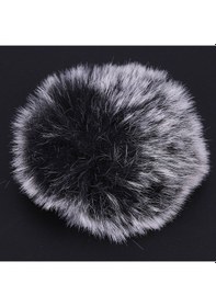 Resim Lemestar Wm6/wm8/m1 İçin Yapay Kürk Mikrofon Rüzgar Koruyucu, Dışarıdaki Gürültüyü Azaltır, Net Kayıt Sağlar Siyah + Beyaz 