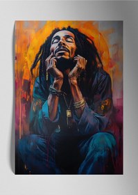 Resim Bob Marley - Metal Tablo 