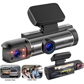 Resim Vtn-26 Çift Kameralı Araç Içi Kamera 1080p Full Hd, Gece Görüşü, G-sensör, Park Modu, 3.16 Ekran 