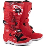 Resim Alpinestars Tech 7s Kros Çocuk Motosiklet Botu Kırmızı 