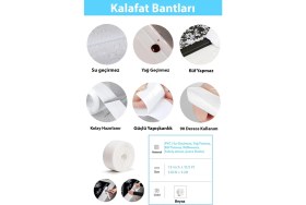 Resim Rowermax Su Sızdırmaz Geçirmez Bant Lavabo Küvet Kenar Bandı 2 Li Set 