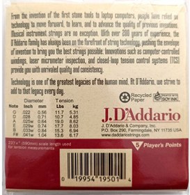 Resim D'Addario J95S Ut Teli 