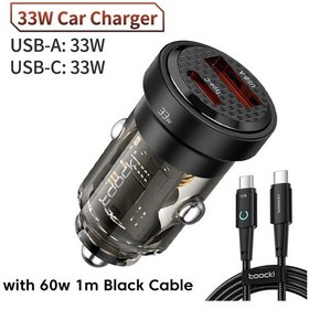 Resim Toockitoocki 33w Usb C Araç Şarj Cihazı İphone Uyumlu 14/13 Samsung Hızlı Şarj Dedistribütör Garantili 