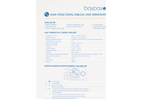 Resim Baypayo Oda Termostatı Kablolu 