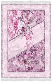 Resim Kaymaz Taban Djt Banyo Halı Yıldız Deri Saçaklı Modern 729 729D1-9, Pudra, 100 x 150 