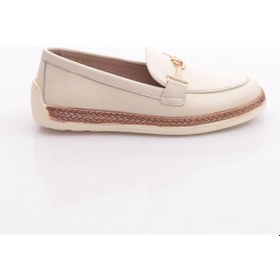 Resim Dgn 190e Kadin Loafer Ayakkabi Bej 