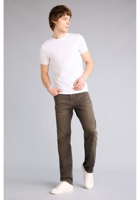 Resim Defacto Sergio Regular Fit Normal Bel Boru Paça Jean Pantolon G3235ax25aukh475 Haki-kh475 