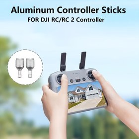 Resim JDI RC/RC2 için Gümüş Alüminyum Alaşımlı Çift Joystick 