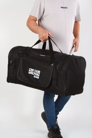 Resim LandBags Unisex Siyah Valiz Çanta 4 Bölmeli Çanta Spor Çantası Seyahat Çantası El Ve Omuz Çantası 