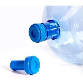 Resim Damacana Yaylı Sebil Kapağı Sızıntı Önleyici, Şarjlı Su Pompasına Ve Su Sebiline Uyumlu Kapak Mavi 