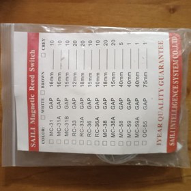 Resim 10 çift RC-33 kablolu kapı pencere sensörü ev Alarm sistemi için manyetik anahtarı 