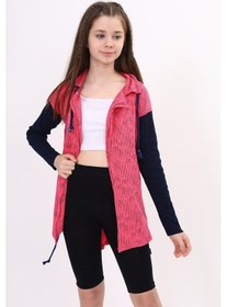Resim Toontoy Kız Çocuk Komple Baskılı Hırka Fuşya 