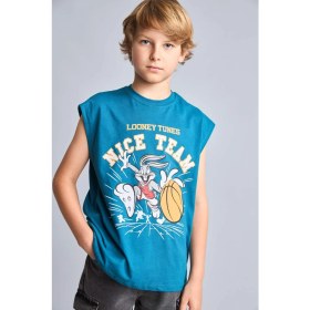 Resim DeFacto Looney Tunes Bisiklet Yaka Atlet Erkek Çocuk H8316A826HS 