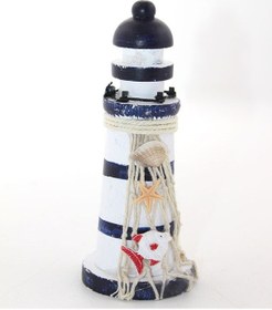 Resim Larimar Ahşap Marin Deniz Feneri Model 7 - 9053592504198lmr 