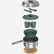 Resim Outdoor Yemek Seti - 2 Kişilik - Paslanmaz Çelik - Yapışmaz - 15 Parça - 500 
