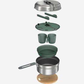 Resim Outdoor Yemek Seti - 2 Kişilik - Paslanmaz Çelik - Yapışmaz - 15 Parça - 500 